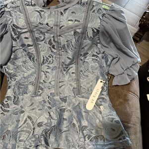 Blue Lace Women's Top